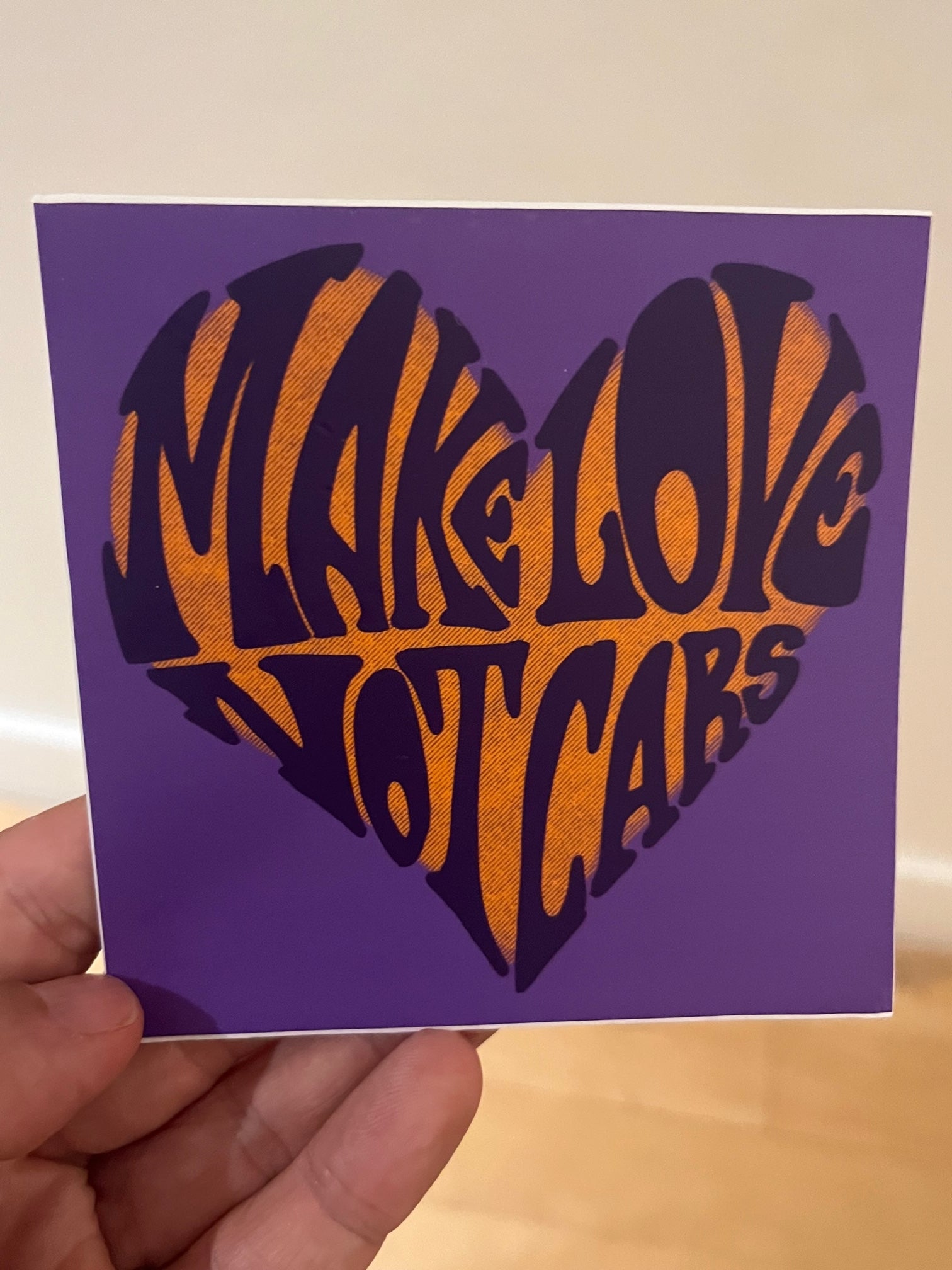 Make Love Not Cars Sticker 5-Pack