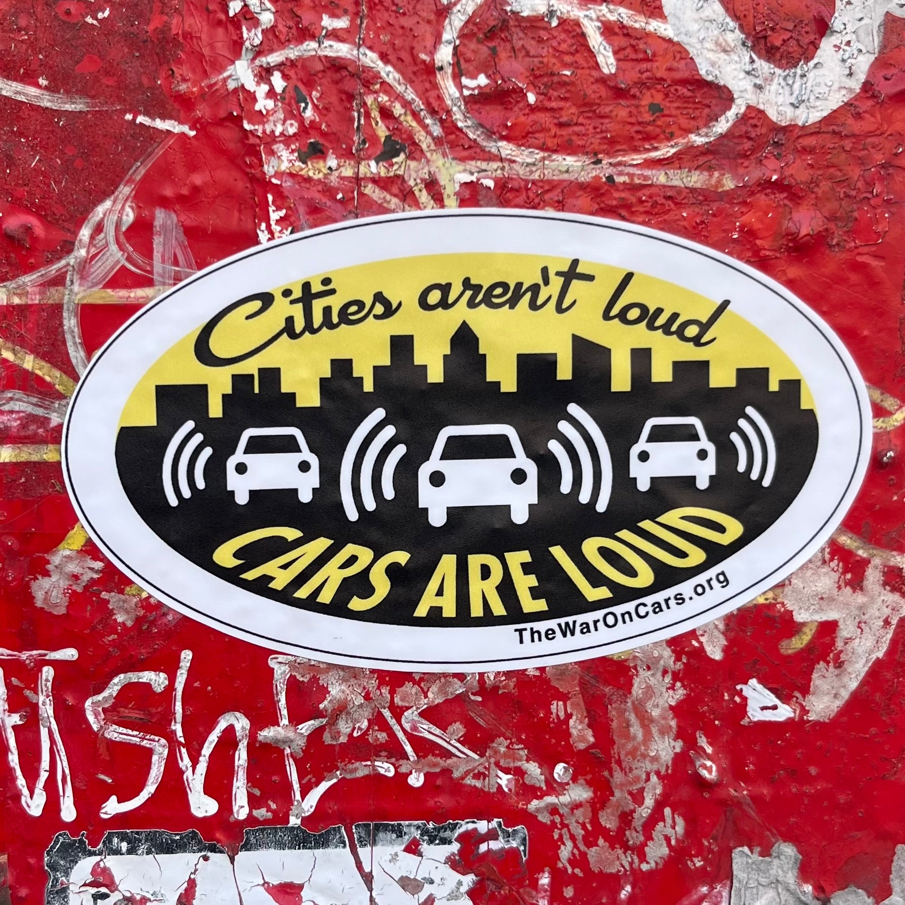 Cities Aren't Loud, Cars Are Loud Sticker 5-pack
