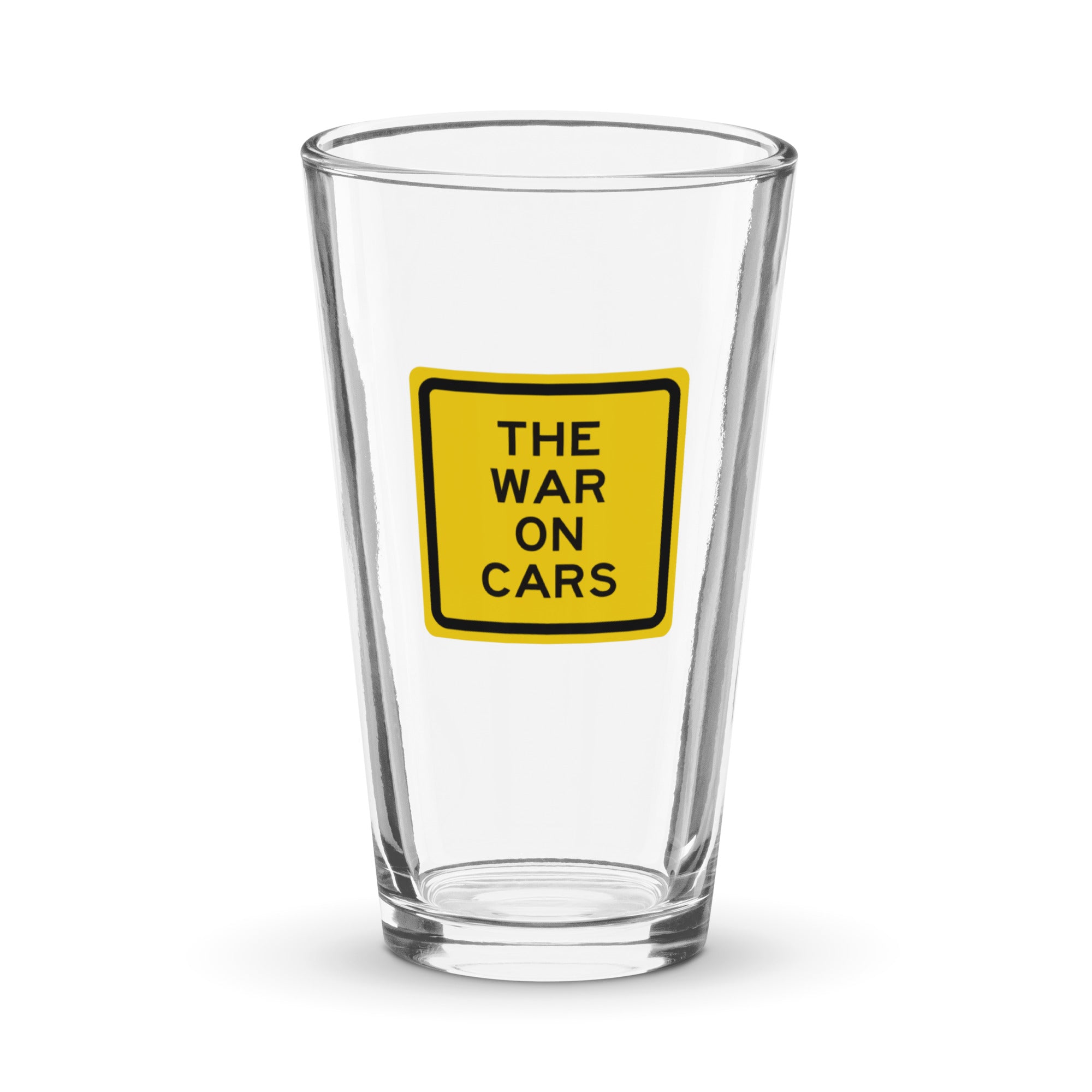 The War on Cars Pint Glass