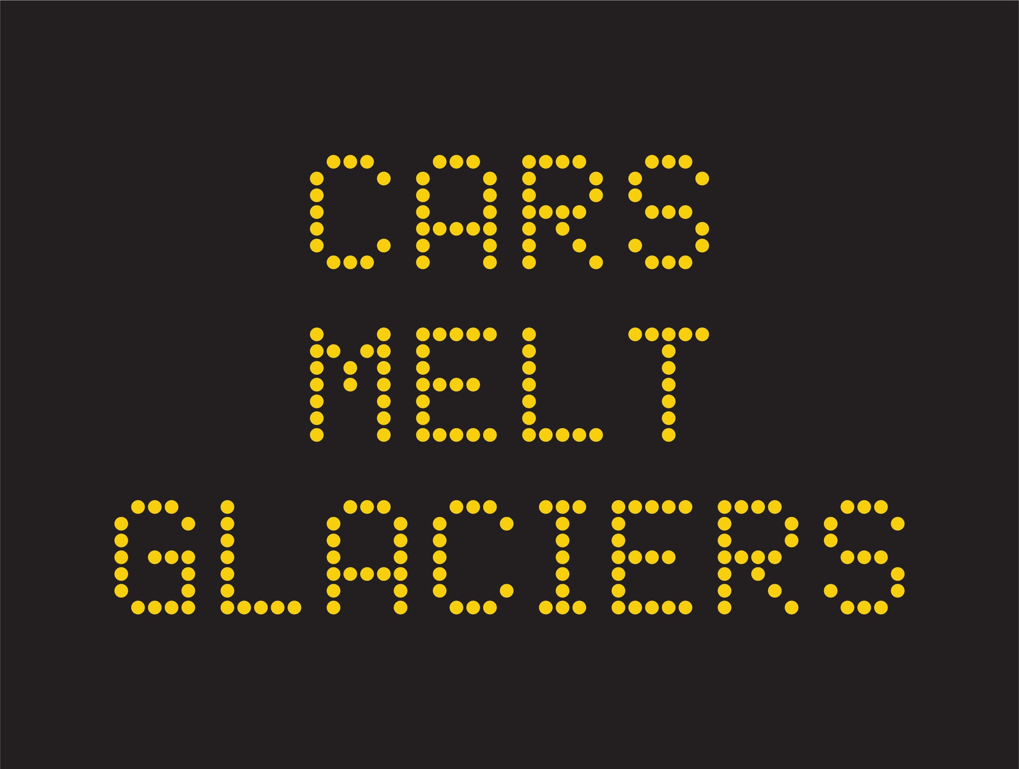 Cars Melt Glaciers Sticker 10-Pack